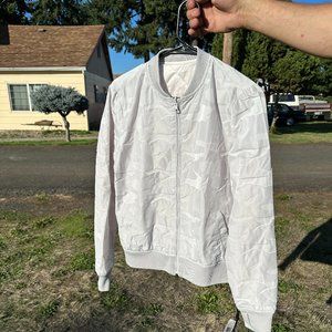 BRAND NEW! Blanc Noir Reversible Camo Bomber Gold Trim Women's Small